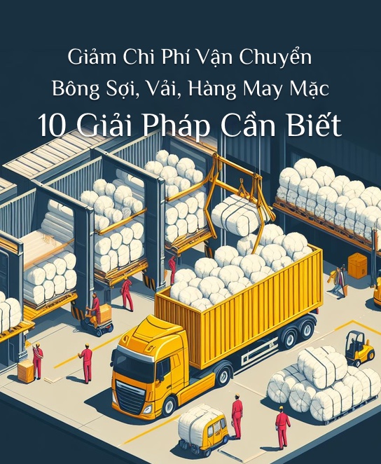 10 giải pháp vận chuyển bông sợi, vải, hàng may mặc tiết kiệm chi phí