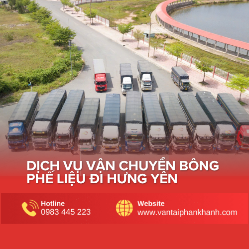 Dịch vụ vận chuyển bông phế liệu đi Hưng Yên