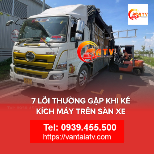 7 lỗi thường gặp khi kê kích máy trên sàn xe