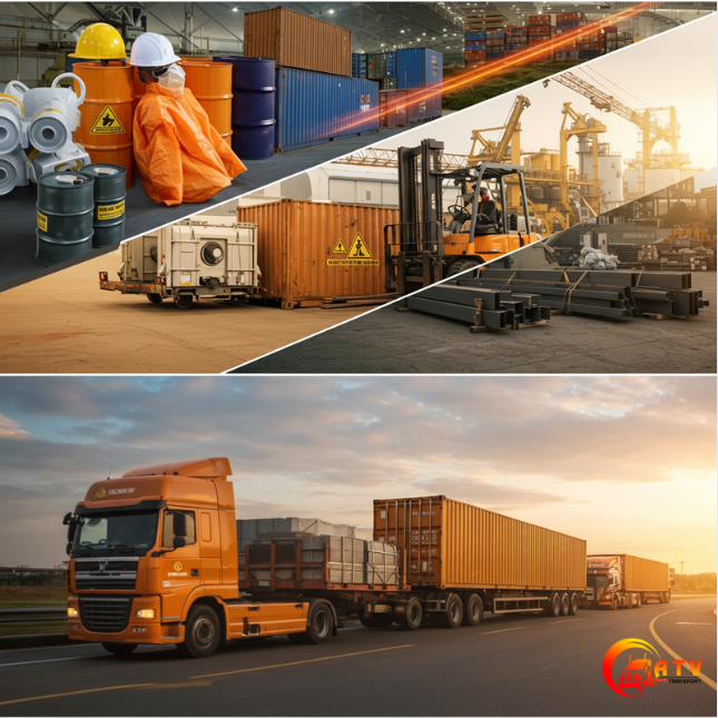 Vận chuyển hàng hóa đặc thù: Hóa chất, máy móc, sắt thép – Những lưu ý quan trọng doanh nghiệp cần biết