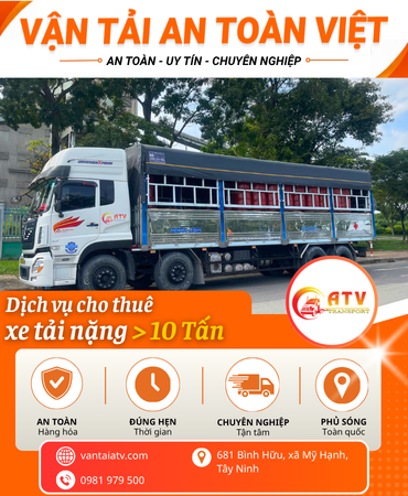 Cho Thuê Xe Tải Nặng Trên 10 Tấn Chở Hàng KCN, Cảng Biển – An Toàn Việt Long An