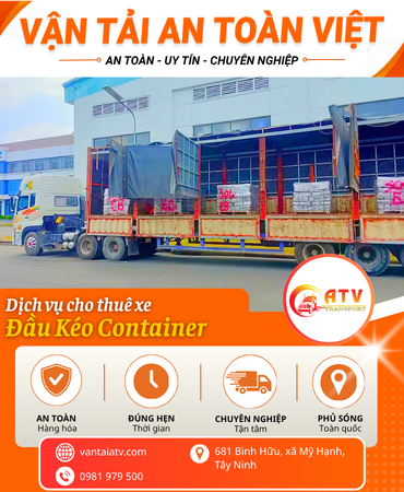 Cho Thuê Xe Đầu Kéo Container 20–40–45 Feet Cảng Biển Miền Nam – An Toàn Việt